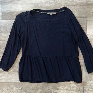 LOFT Navy top